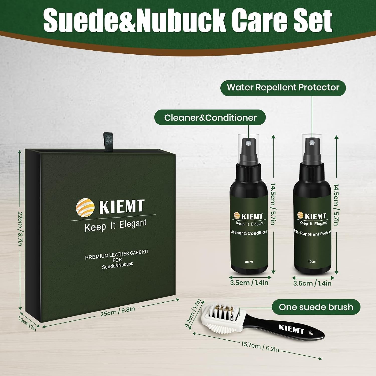 Suede and Nubuck Care kit,Leather Cleaner and Conditioner,Suede Protector Spr…