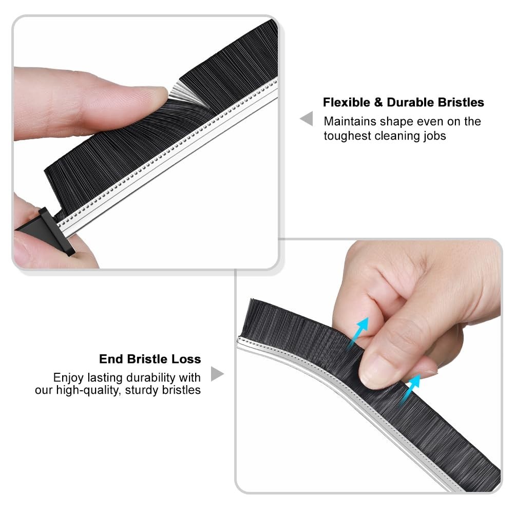 Small Gap Cleaning Brush, Hard Bristle Scrubber, Sink Tub Cleaner, Black