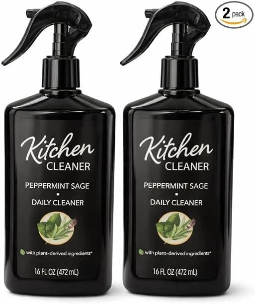 Bathroom Cleaner Peppermint Sage 16 oz Spray Bottle Pack of 2 Daily Cleaning New
