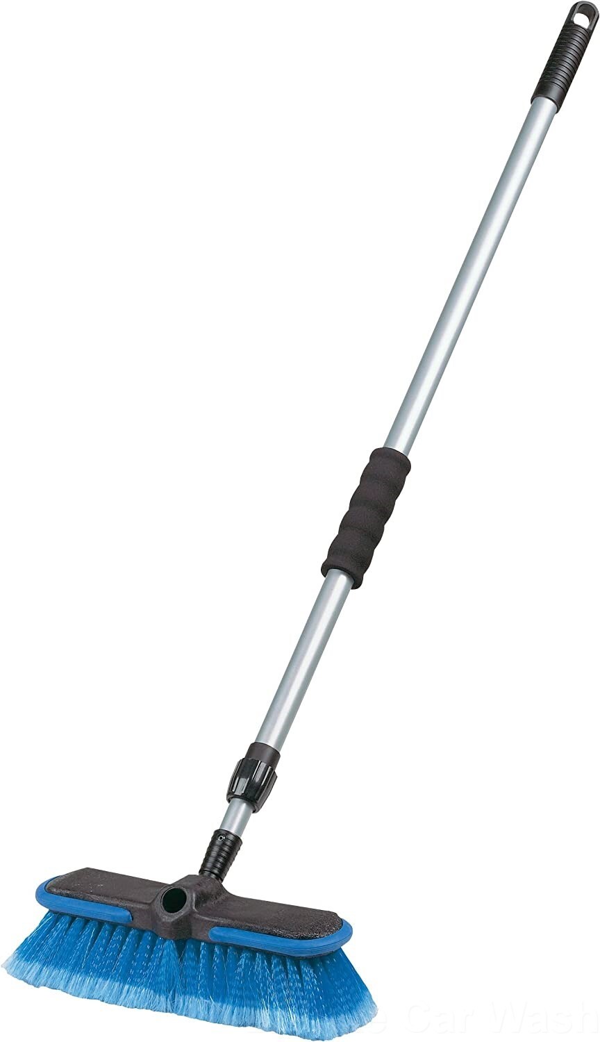93062 Deluxe Car Wash 10″ Dip Brush with 65″ Extension Pole, Blue and Black