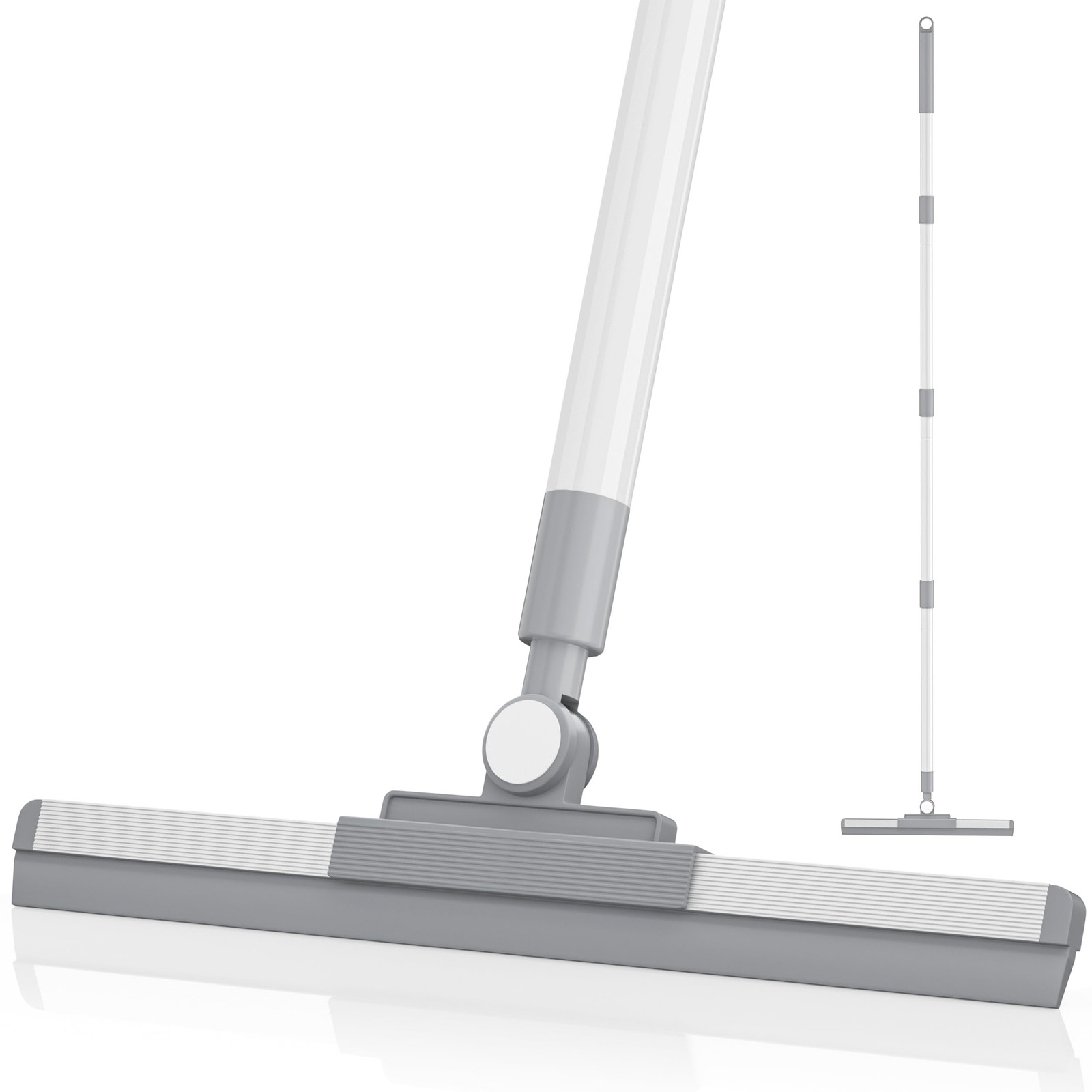 Floor Squeegee 180 Rotating Head Long Handle Water Shower Garage Deck Tile