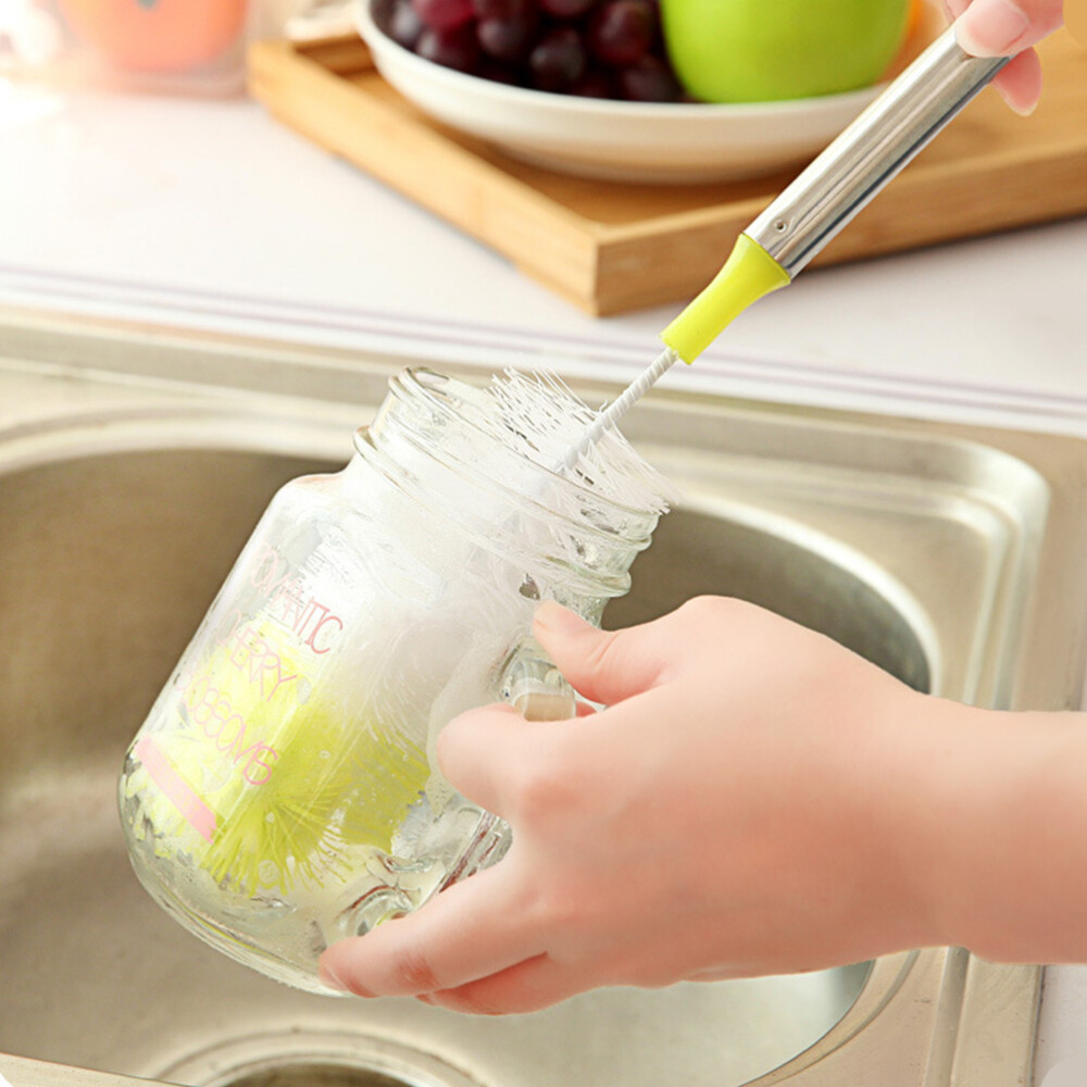 Bottle Scrub Brush Brushes for Cup with Long Handle Feeding