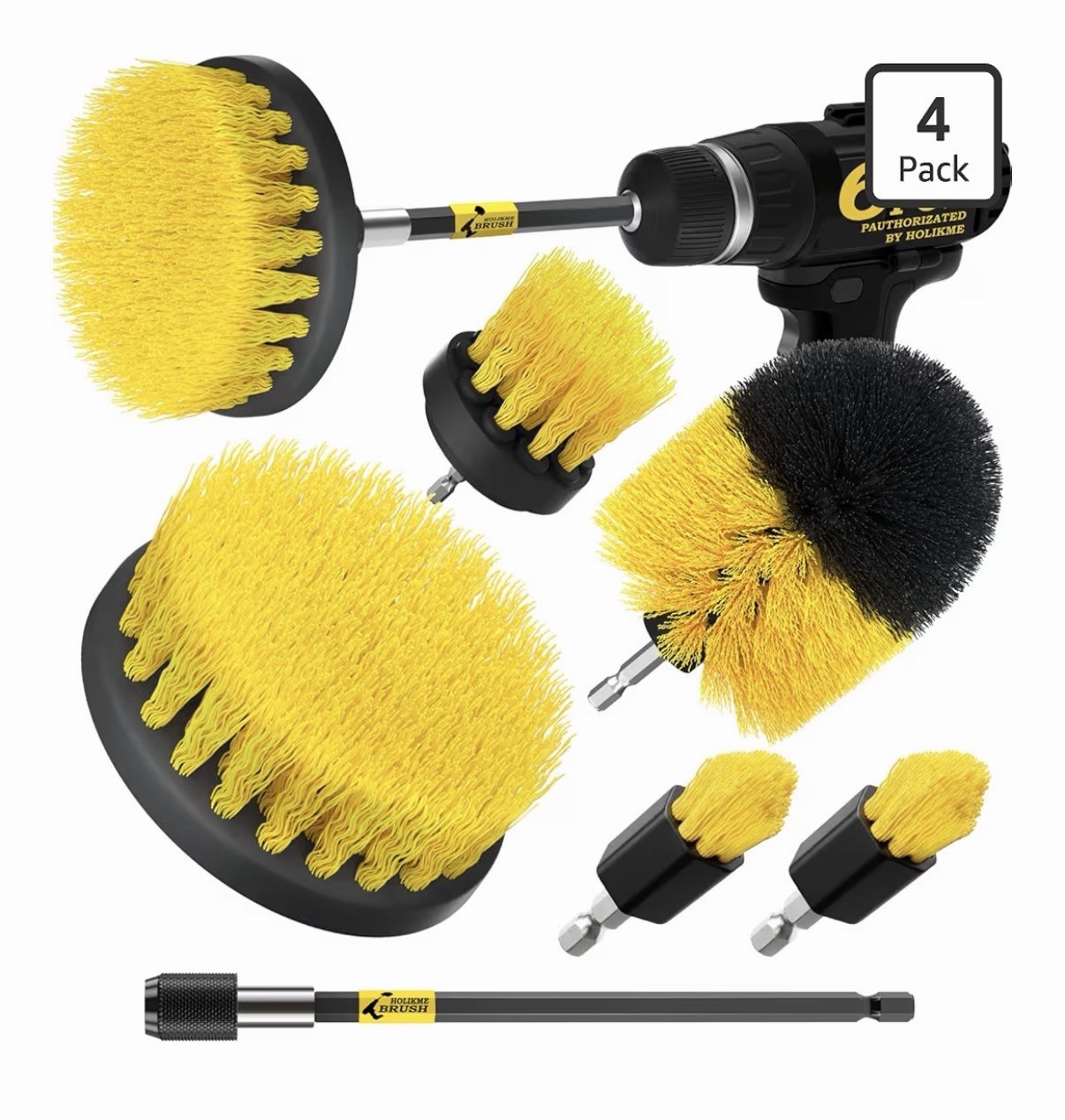Holikme Dr.Brush01 Power Scrubber Cleaning Kit – 4 Pack