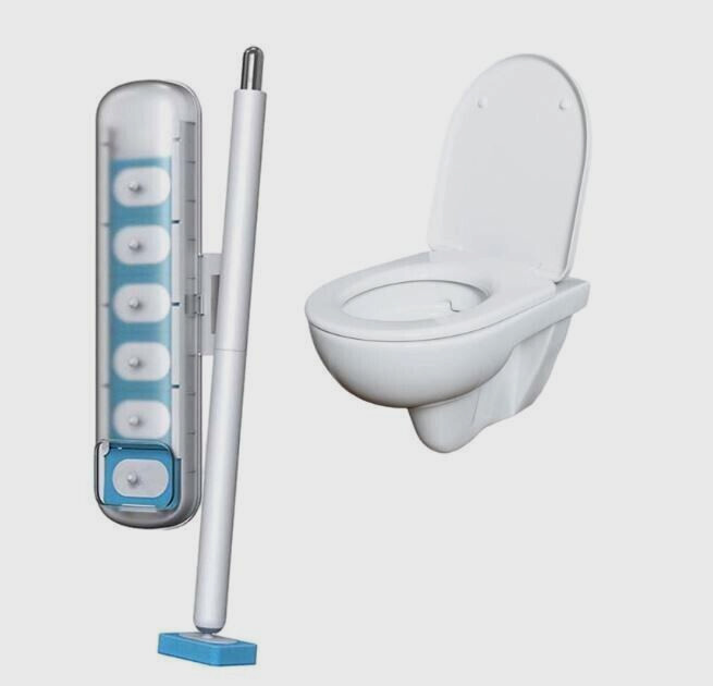 Toilet Wand and Storage Caddy | Wall-Mounted Toilet Bowl Wand Cleaners |