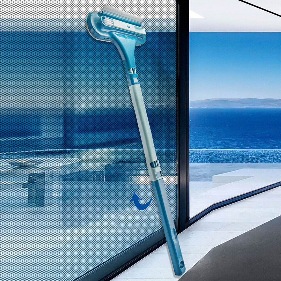 2in1 Glass Cleaning Brush Car Windshield Home Window Glass Universal Detachable
