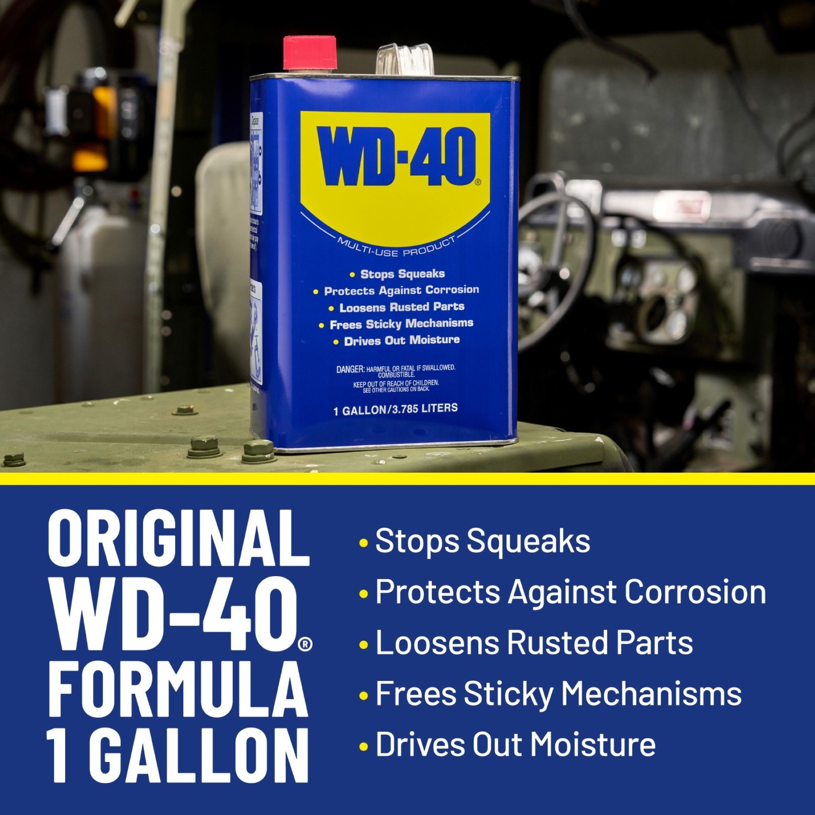 2 PACK WD-40 Multi-Use Product Multi-Use Product Displaces Moisture, 1 Gallon