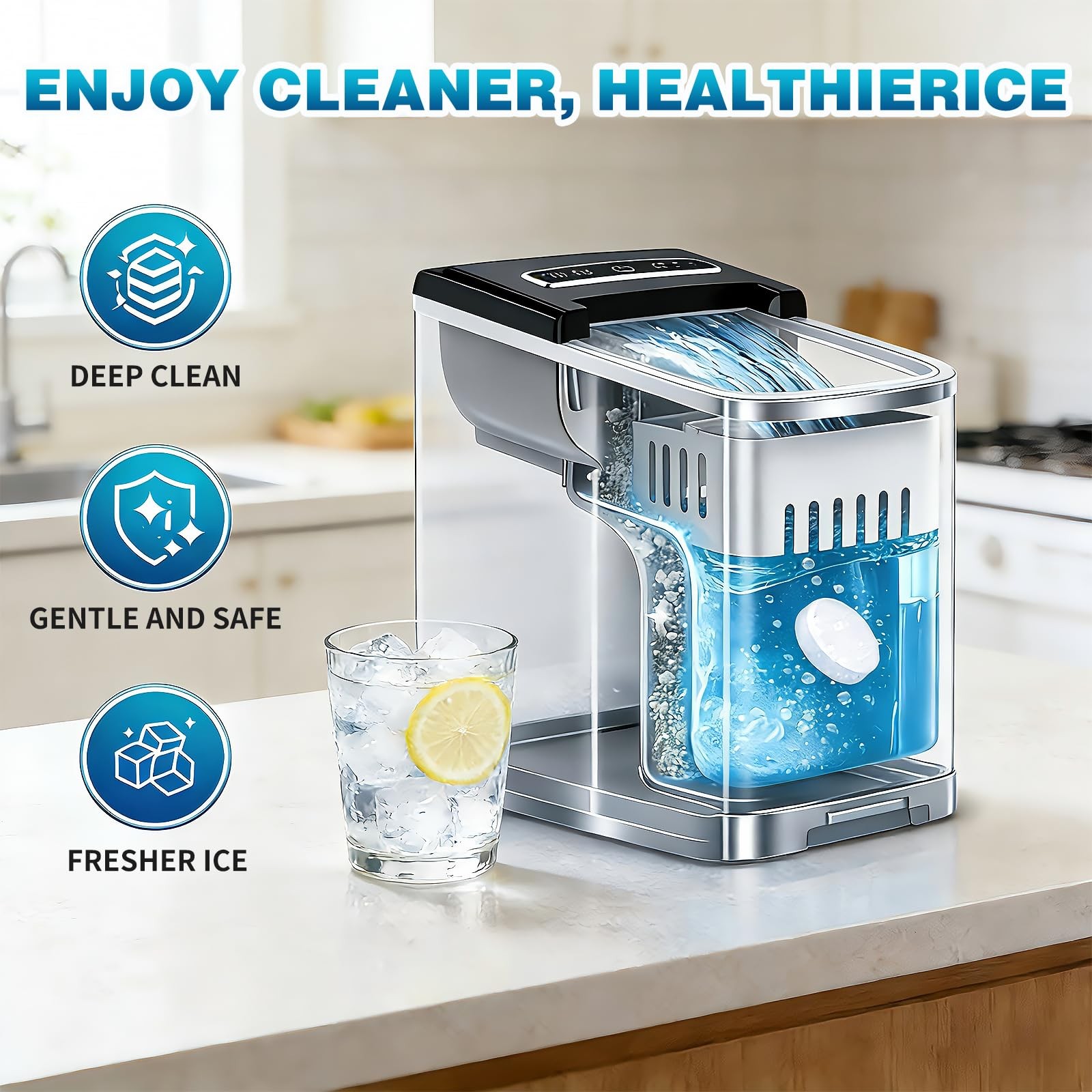 SOPAMI Ice Machine Cleaner and Descaler Tablets – 12 Pack Ice Maker Cleaner T…