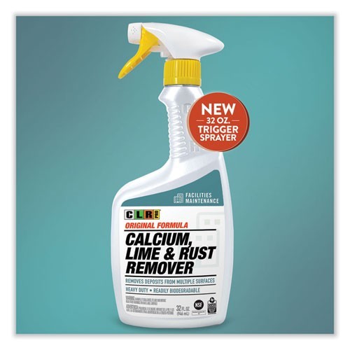CLR PRO Calcium, Lime and Rust Remover, 32 oz Spray Bottle, 6/CT