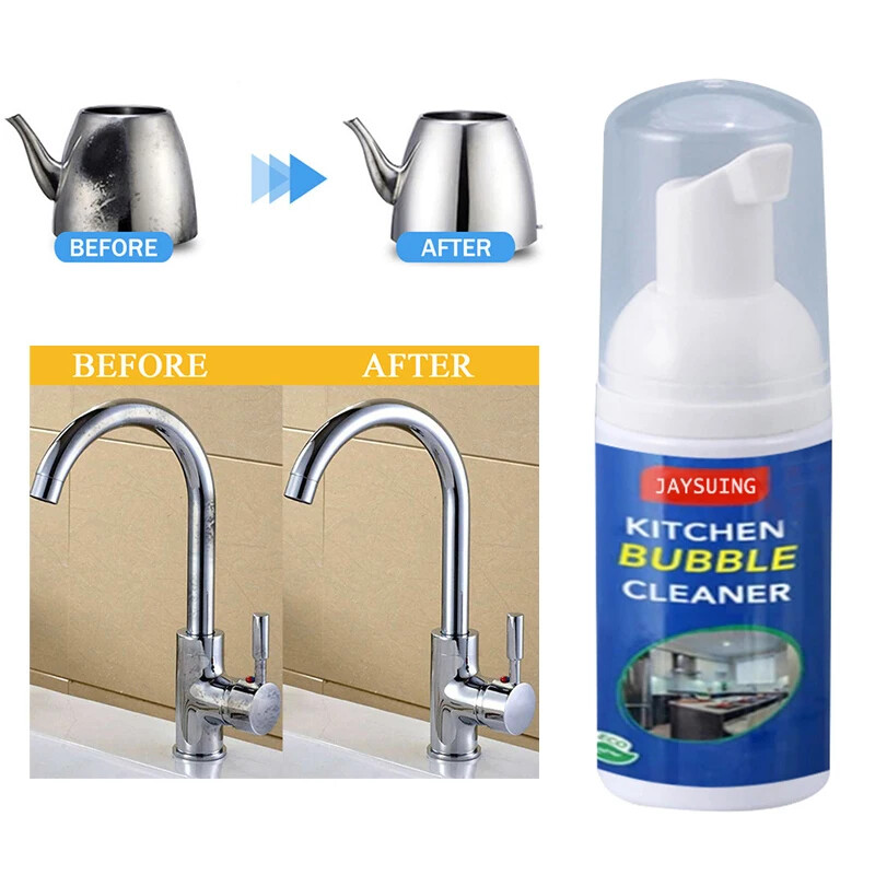 30ML Cleaning Bubble Spray Kitchen Grease Rust Remover Home Dirt Oil Descaling
