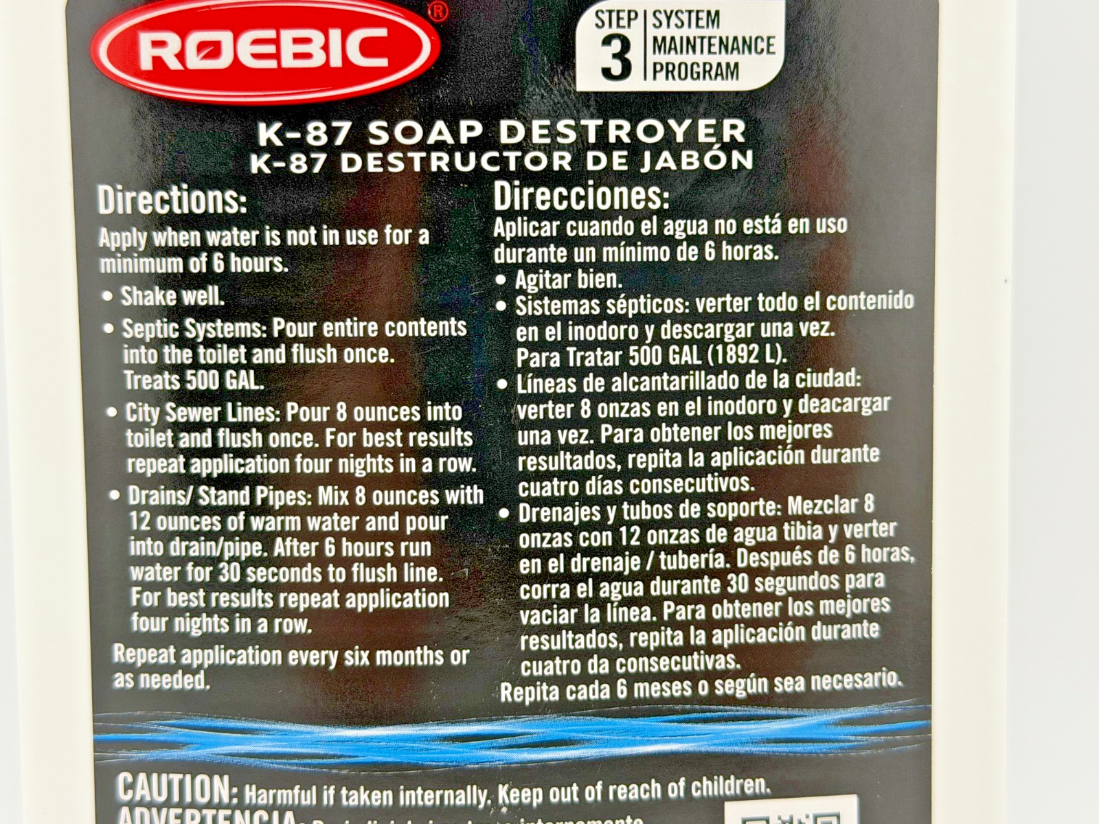 Roebic 32 Oz. Soap Destroyer Drain Opener & Cleaner Professional Strength