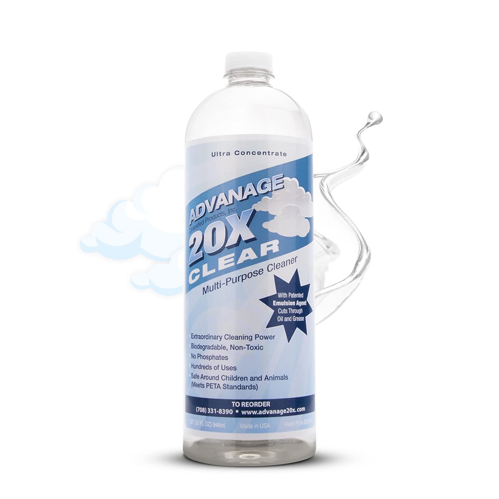 Advanage 20X All Purpose Cleaner Concentrate – The Wonder Cleaner Unscented …