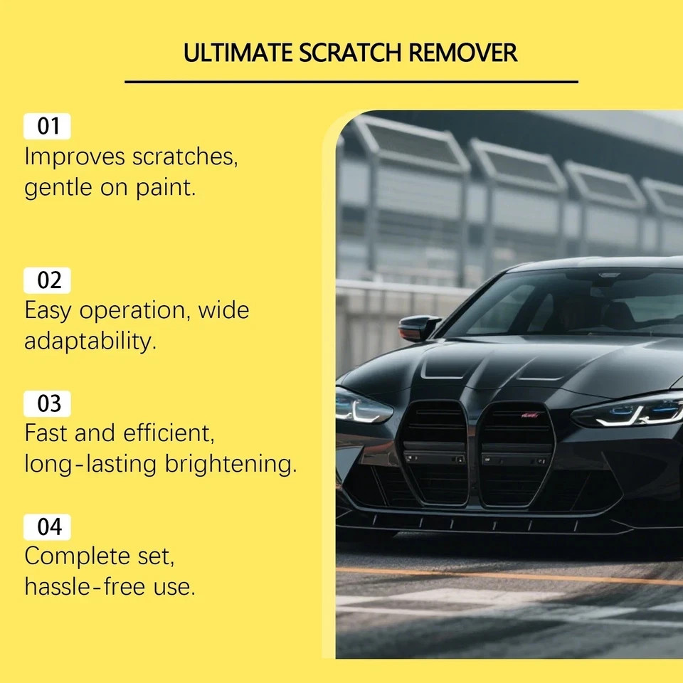 NanoPolix Car Scratch Remover Repair Polish Kit Paint Swirl Remover for All Cars