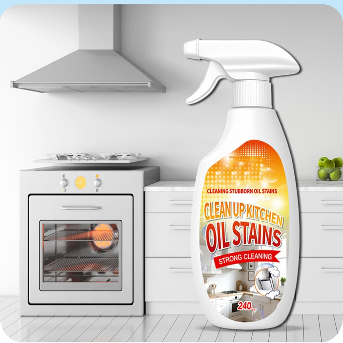 Clean up Kitchen Oil Stains Spray, Kitchen Cleaner Spray, 8.45 Oz | Heavy Oil