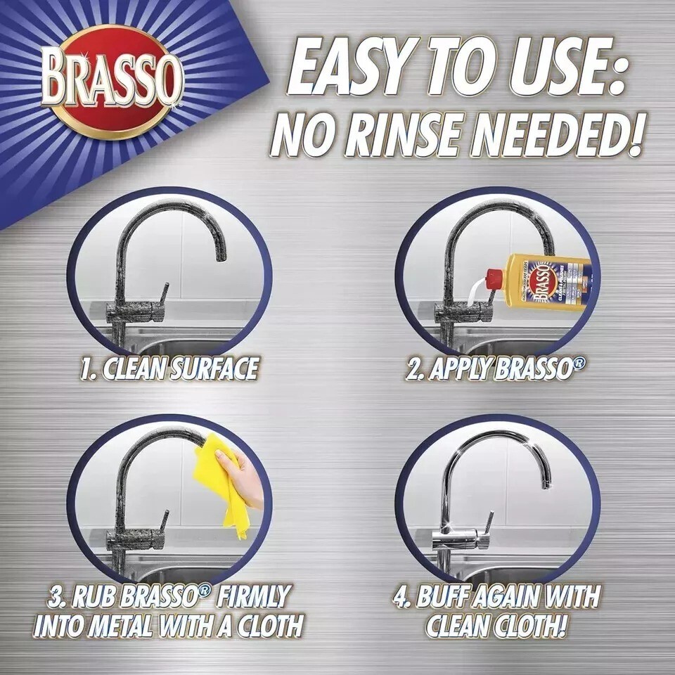 Brasso-2660089334 Multi-Purpose Metal Polish, 8 FL Oz (Pack of 1) …