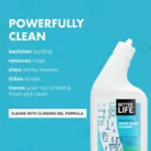 Lot of 6 Natural Toilet Bowl Cleaner, Tea Tree & Peppermint Scent, 24 Fl Oz