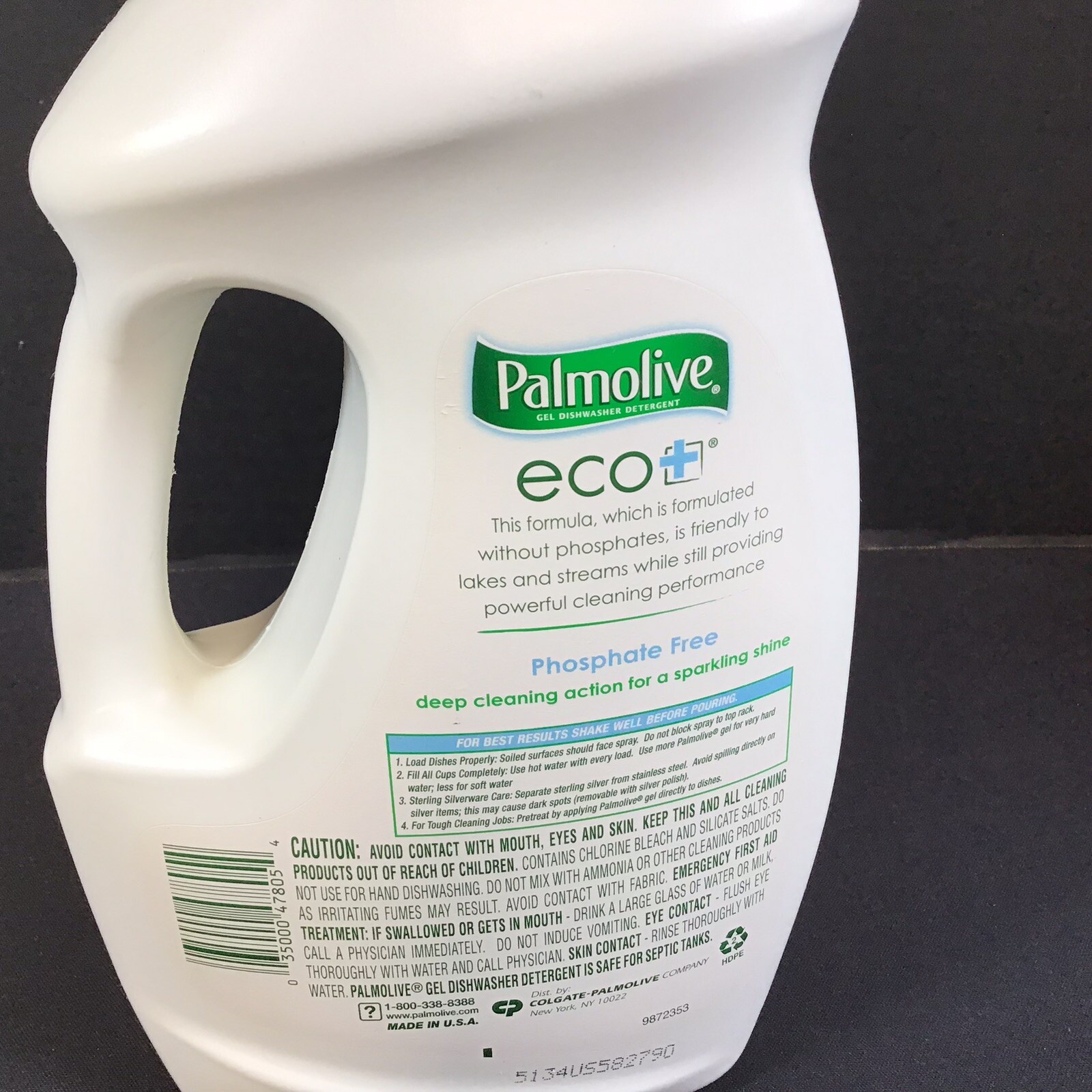 Palmolive Eco Plus Dishwasher Detergent Gel Lemon Splash Discontinued 45 oz New