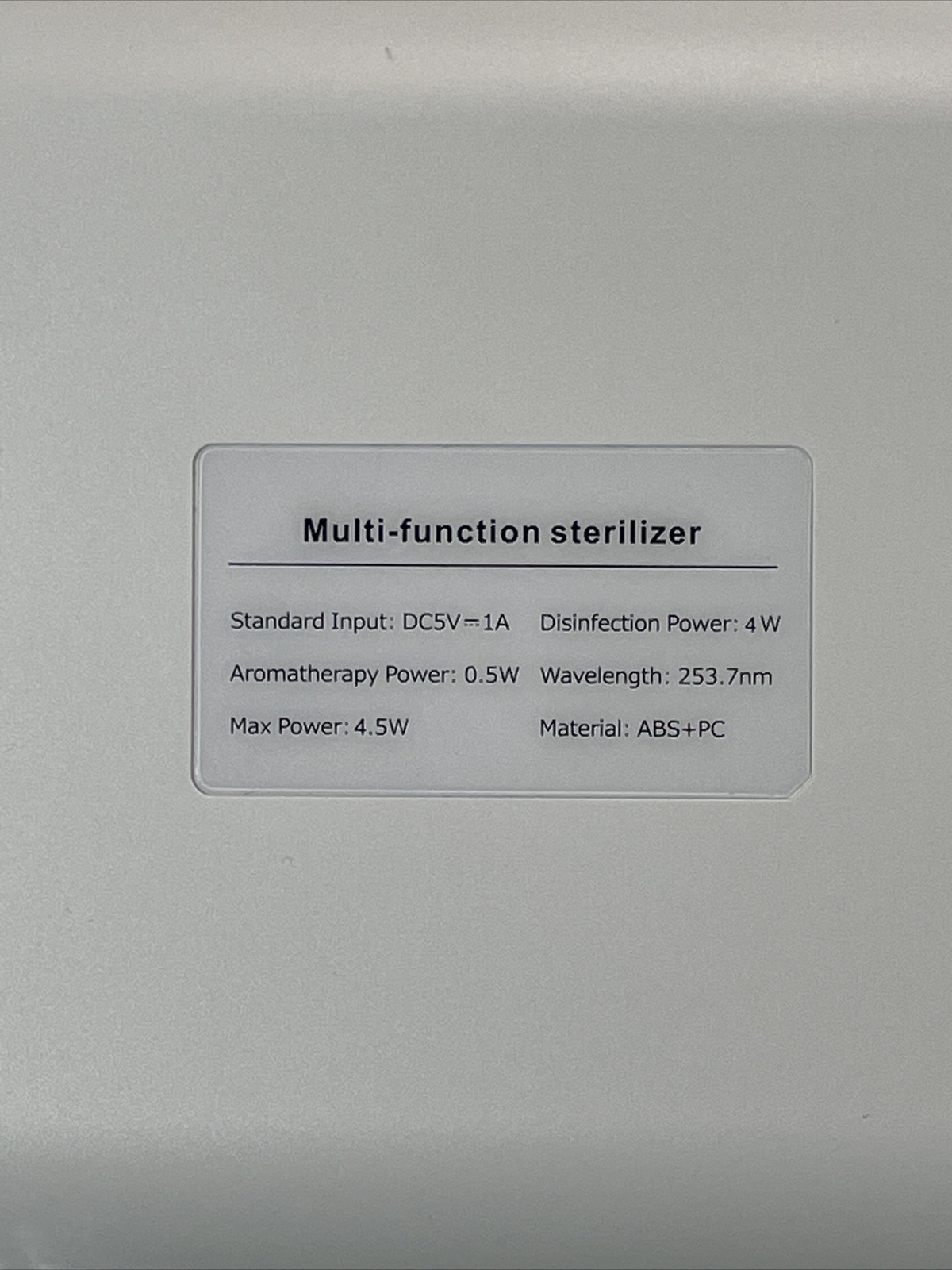UV Light Sanitizer Box