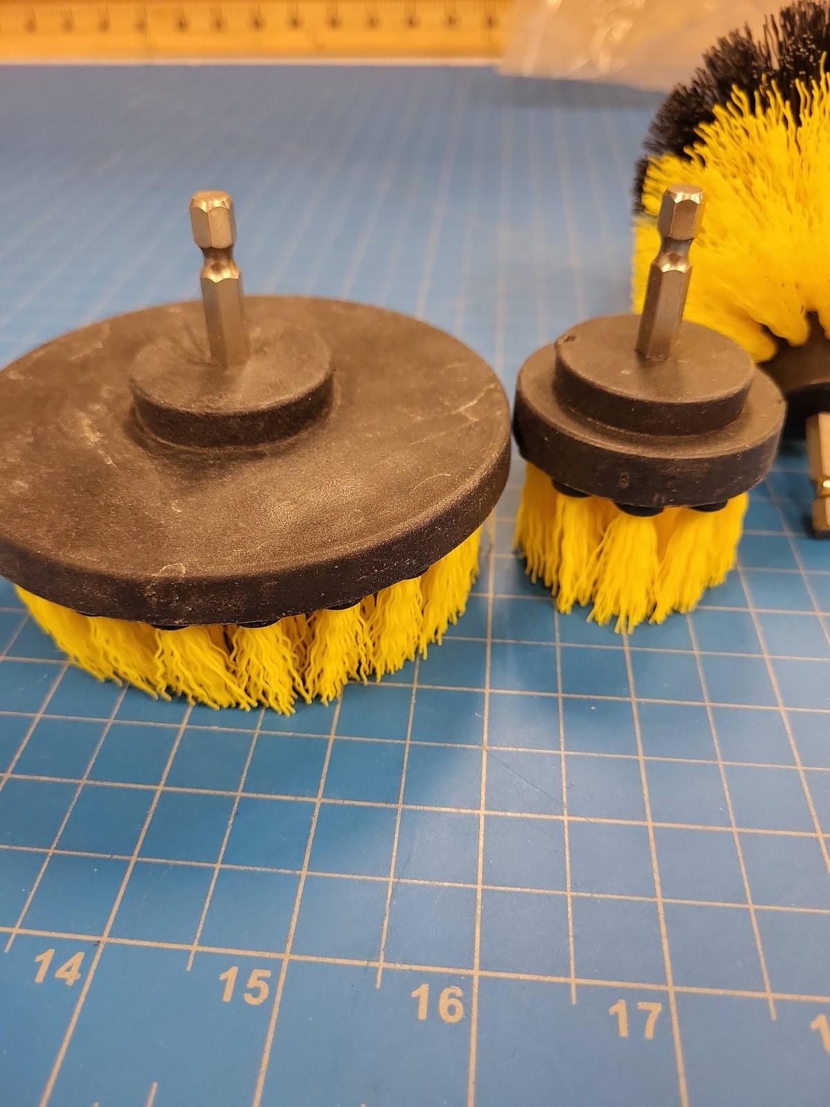 3 Piece Power Scrub Drill Brush Attachment Set Cleaning Kit Heavy Duty Scrubber