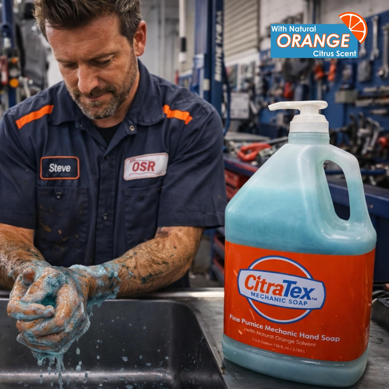Heavy Duty Mechanic Hand Soap with Fine Pumice – Industrial Strength Hand Cle…