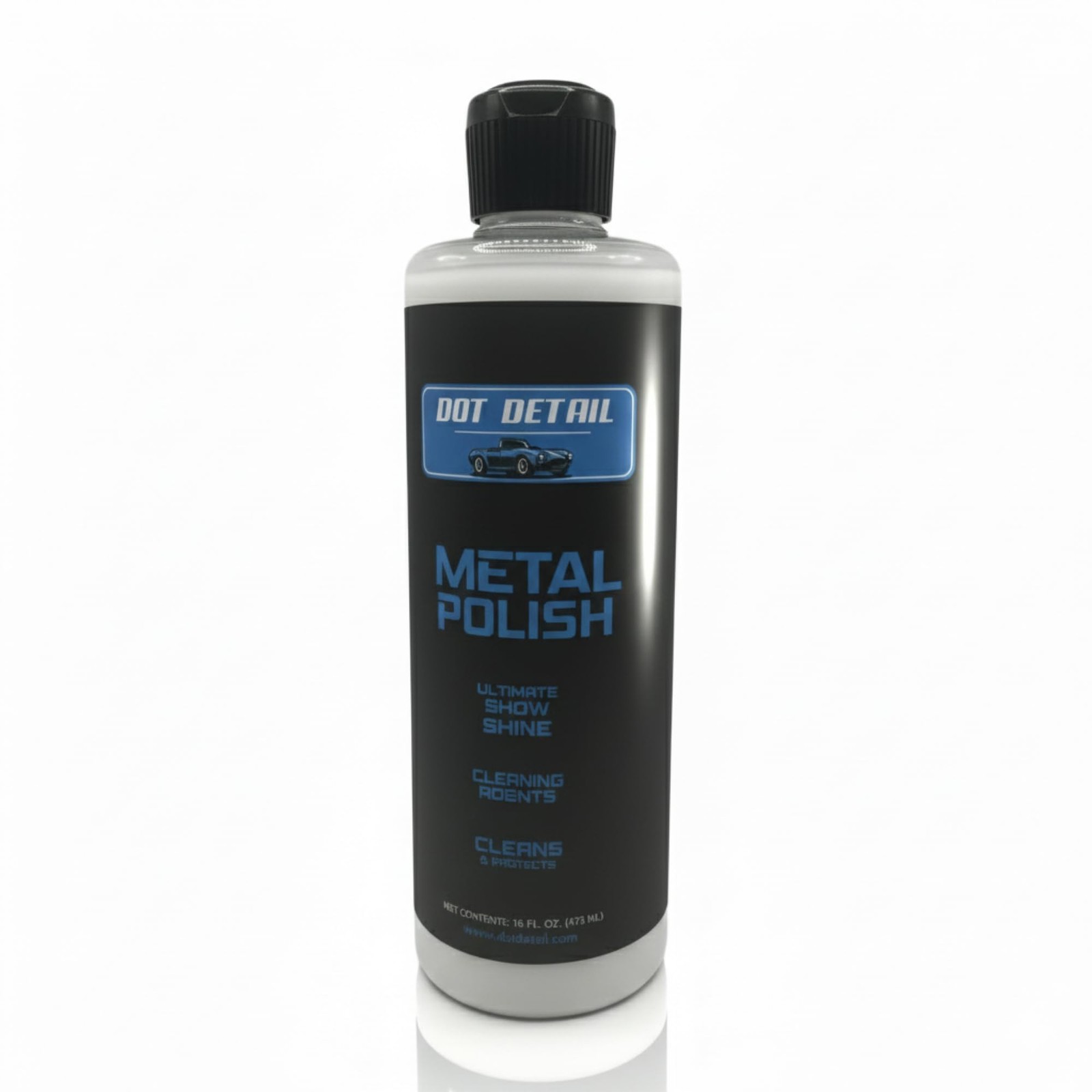Metal Polish 16 fl oz Cleans Protects Aluminum Brass Copper Silver Gold