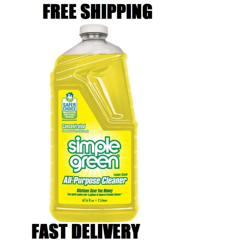 Simple Green All-Purpose Cleaner Concentrate Refill, Lemon Scent, 67.6 fl. oz
