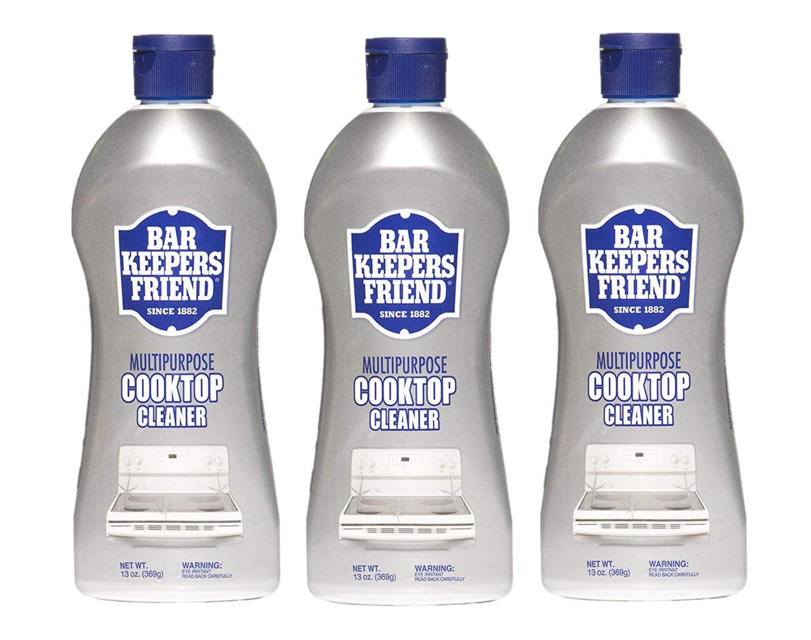 Bar Keepers Friend Cooktop Cleaner 3 Pack 13 Ounce Kitchen Cleaning Agent