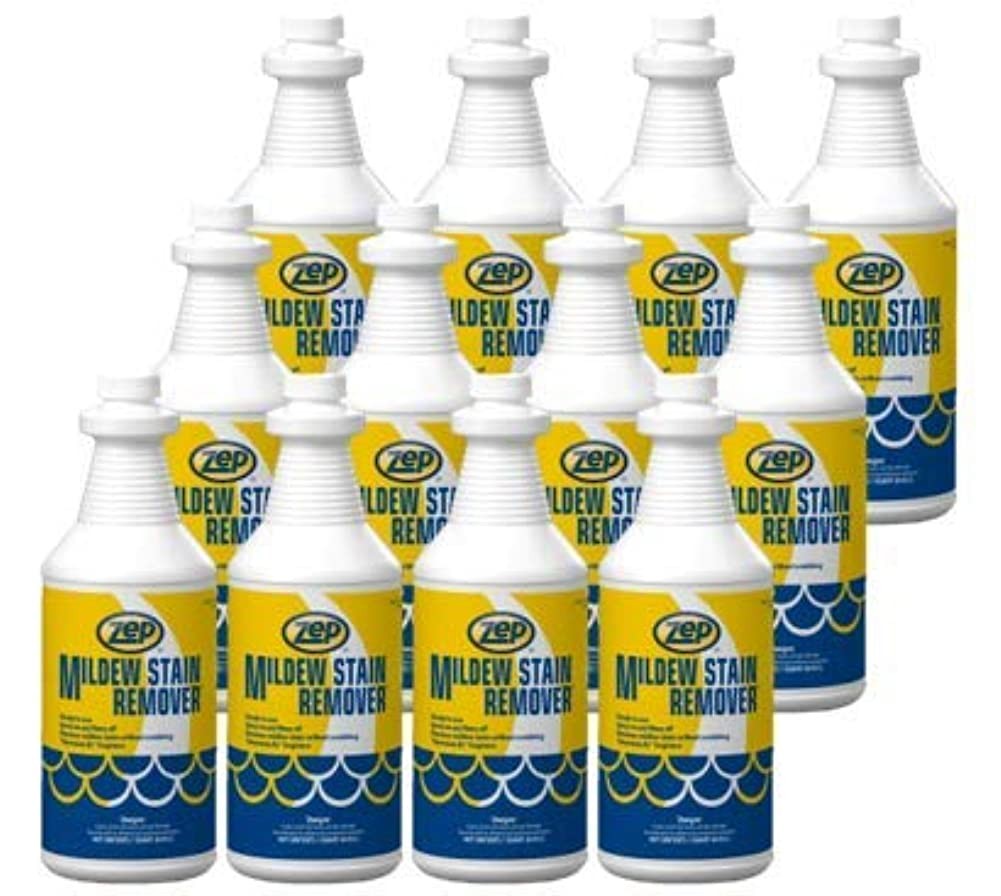 Zep Mildew Stain Remover 1 Quart 147201 (Case of 12) Fresh Scent-This Product is