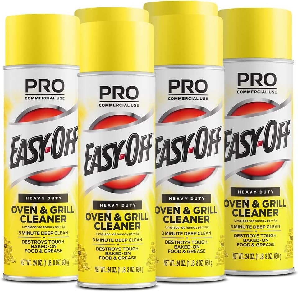 Easy-Off Heavy Duty Oven Cleaner, Regular Scent 14 oz Can (Pack of 6) Fast Ship