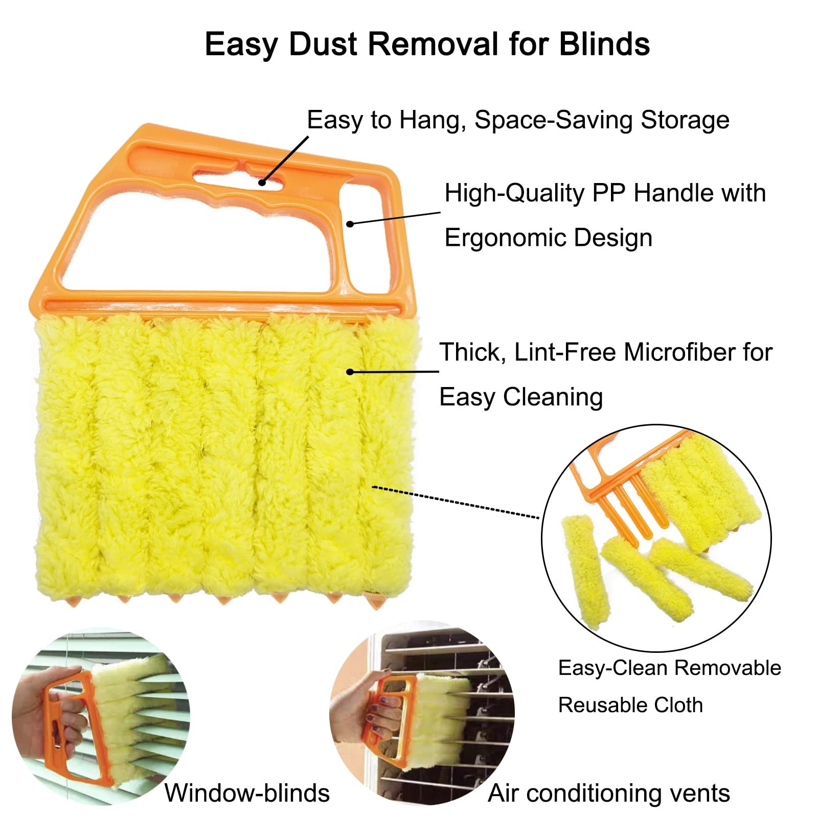 5Pcs Window Blind Cleaning Set, Washable dust Removal Cleaning Tools, Vent Cl…