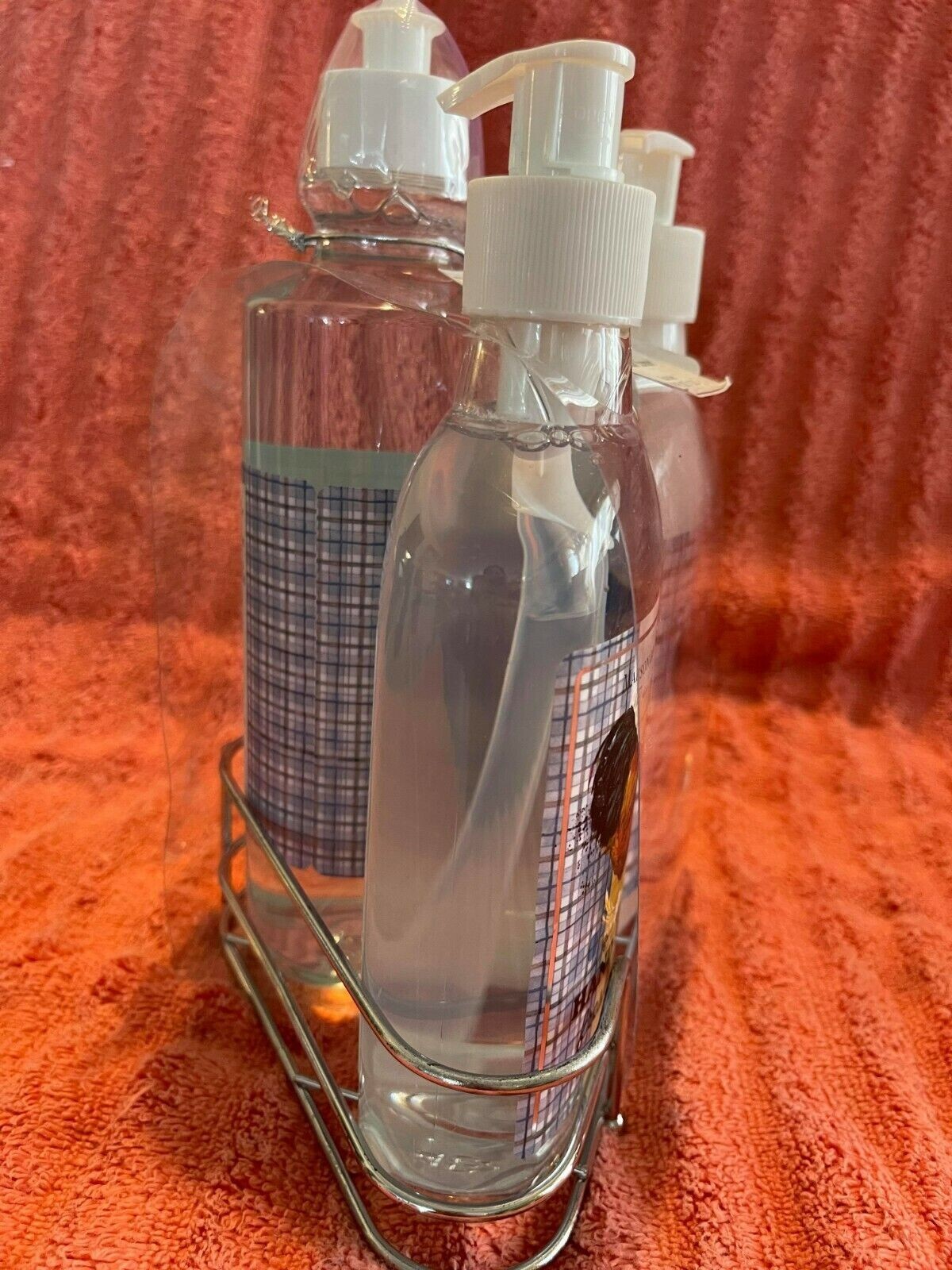 3 PIECE CORE HOME MAISON Dish Soap Hand Soap Lotion Kitchen Caddy ~ FRESH LINEN