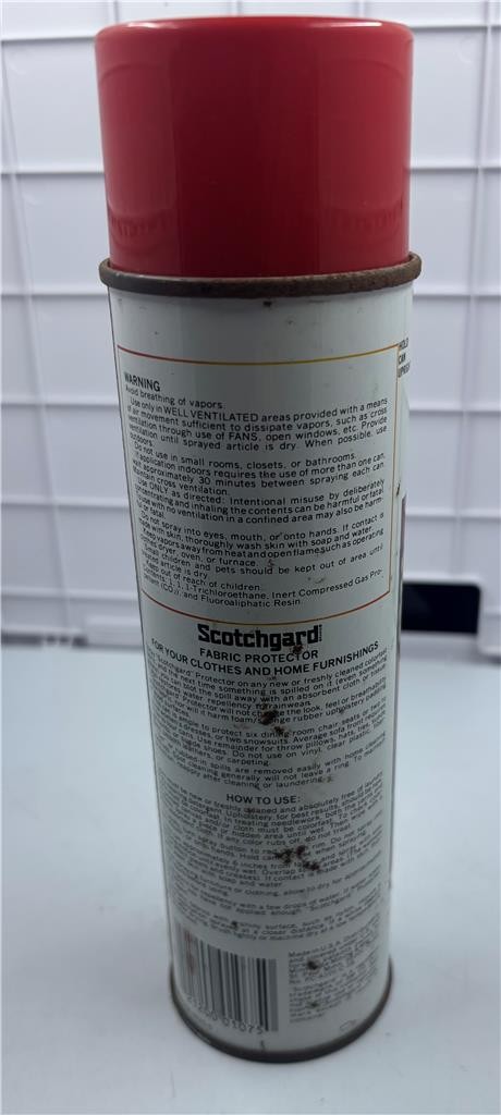 3M Scotchgard fabric protector vintage discontinued formula 16 oz full can plaid