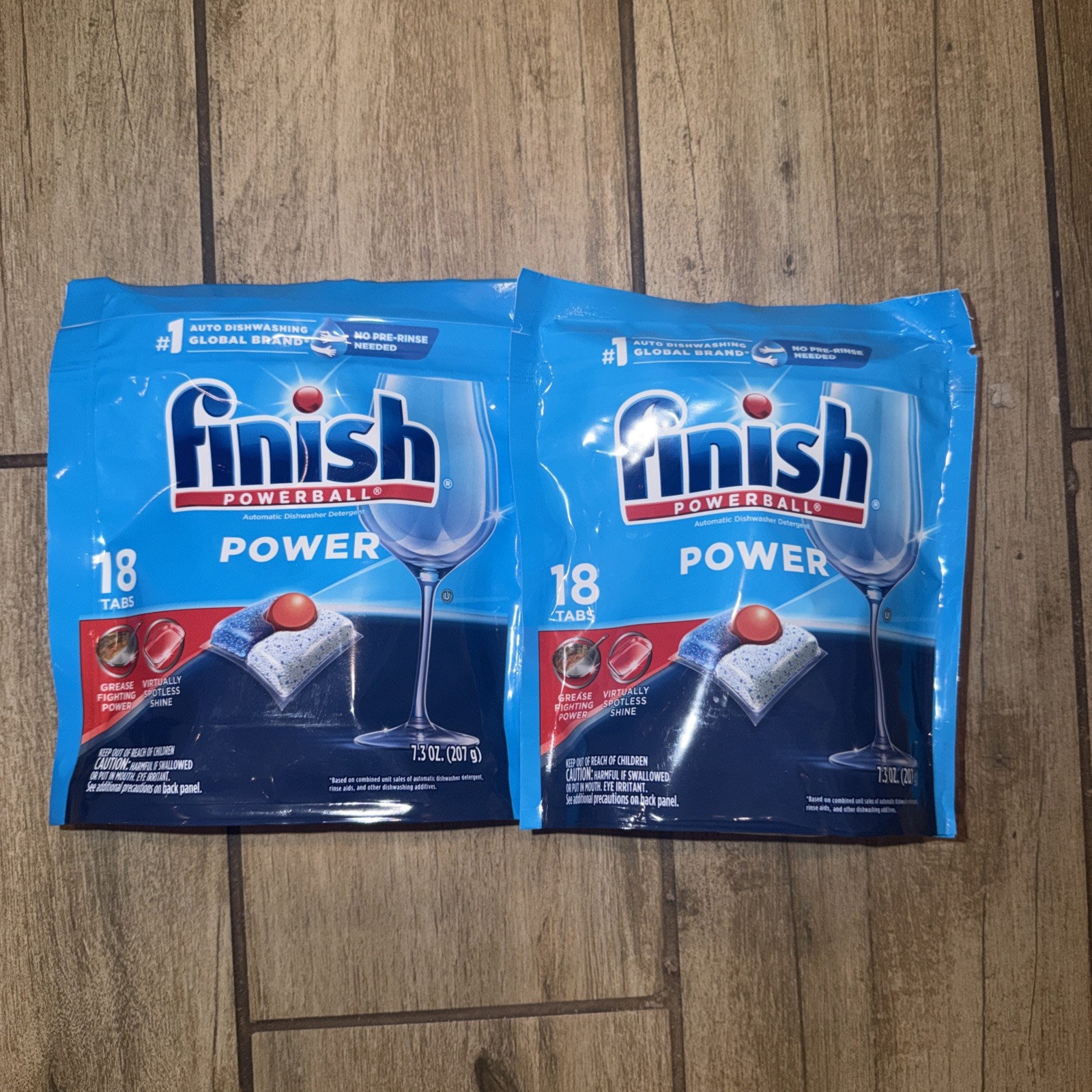 Finish Powerball Automatic Dishwasher Detergent POWER 18 Tabs 2 Pack