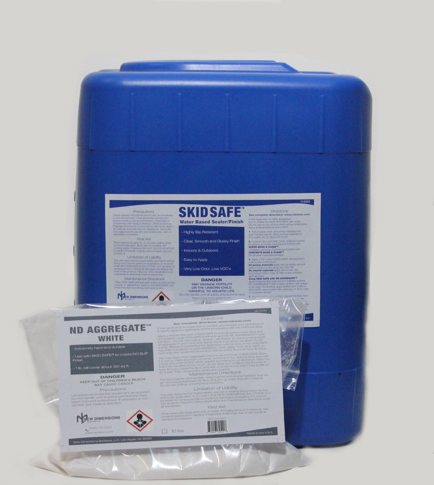 Non Slip Skid Safe System™ For Vinyl, Wood, Metals and Previously Sealed Surface