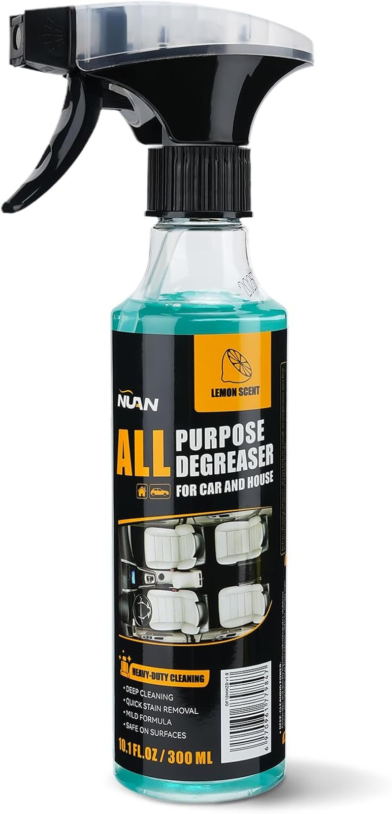 All Purpose Degreaser Spray Lemon 10.1oz Heavy Duty Car Kitchen Grease Remover