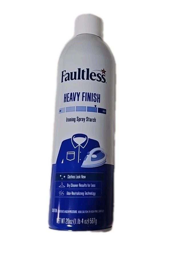 Faultless Fresh Scent Professional Formula Heavy Starch Spray 20 Ounce Can
