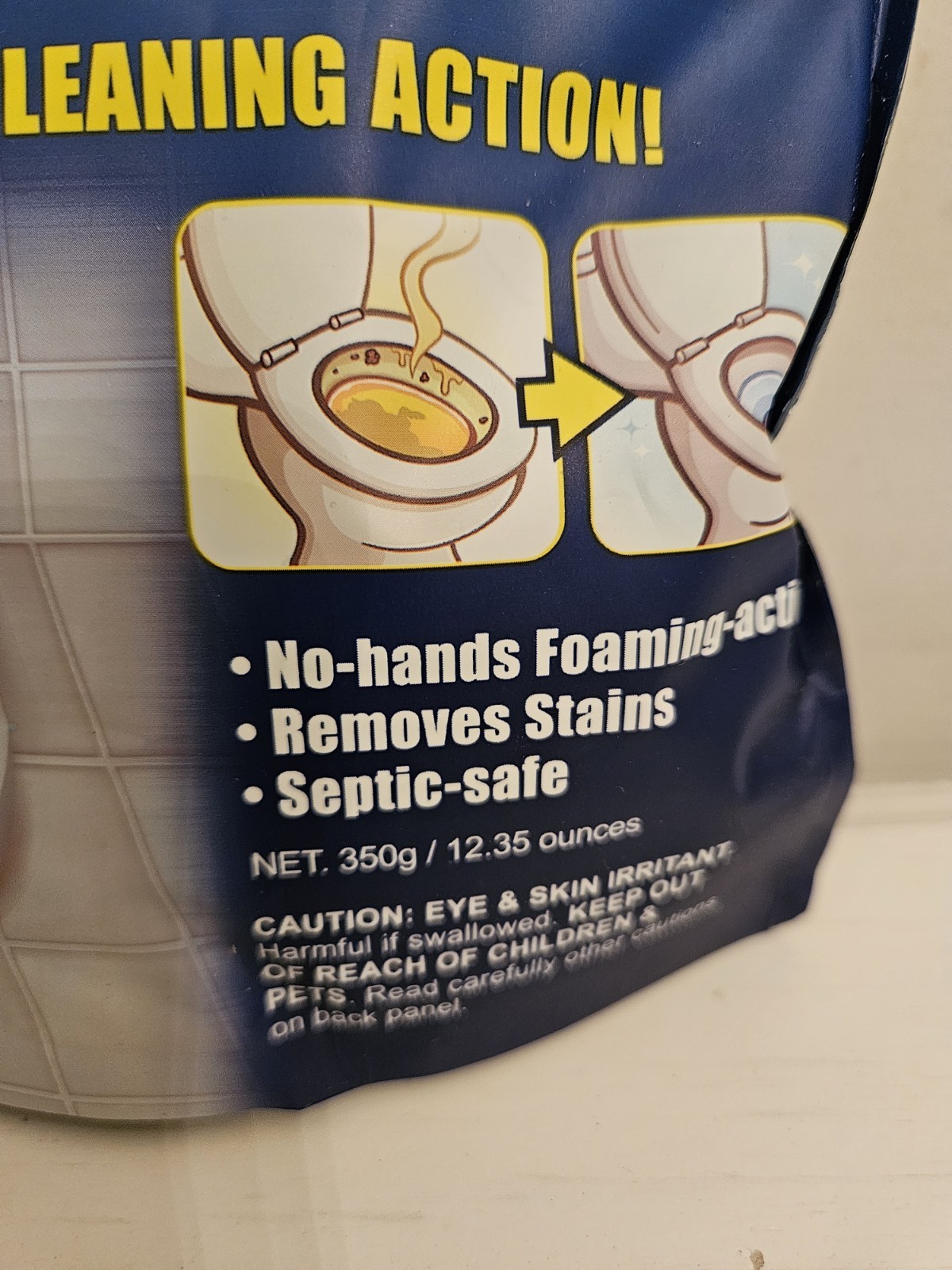 Splash Foaming Advanced Cleaner 350g 12.35oz Toilet Bowl Cleaning Powder 02/2026