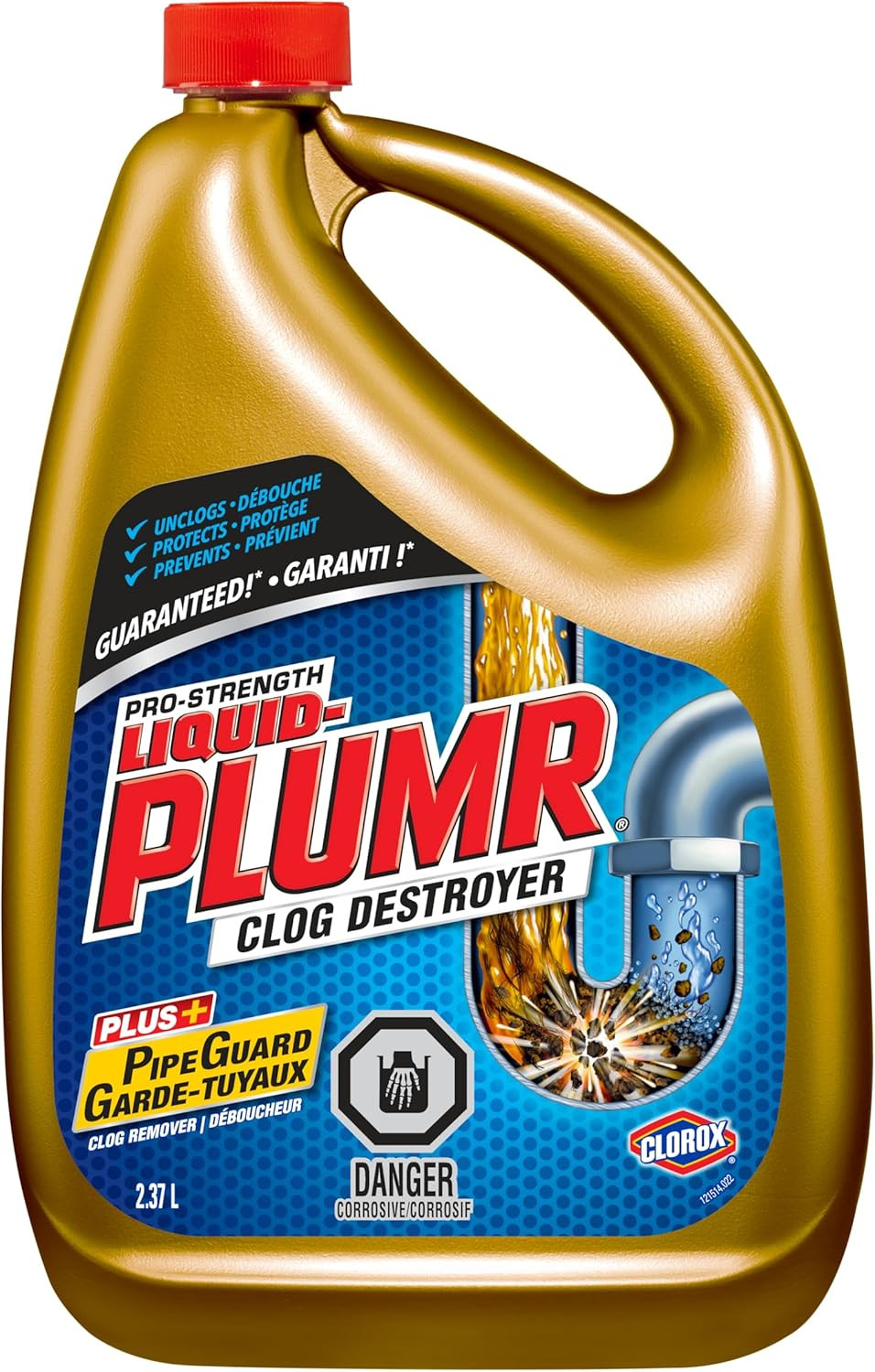 Clorox Liquid Plumber Pro Strength Drain Clog Remover Pipe Guard 2.37L – US