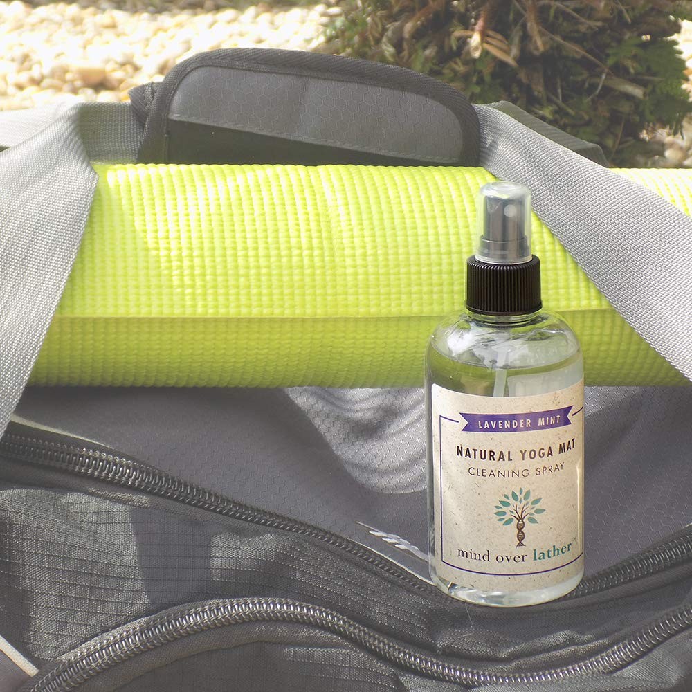 100% Natural Yoga Mat Cleaning Spray 8oz | Works with All Mats | Cleans and R…
