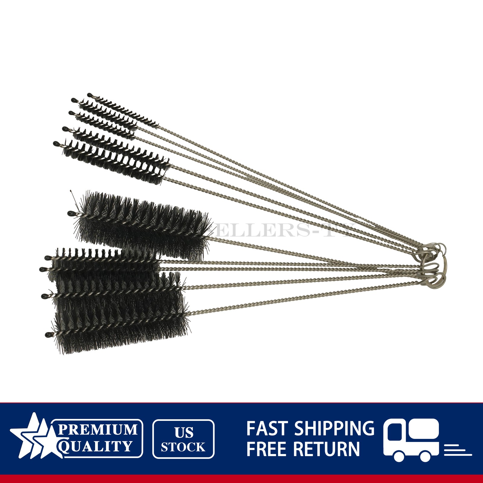 NEW 10PCS Set Nylon Straw Brush Cleaner Bottle Tube Pipe Small Long Cleaning