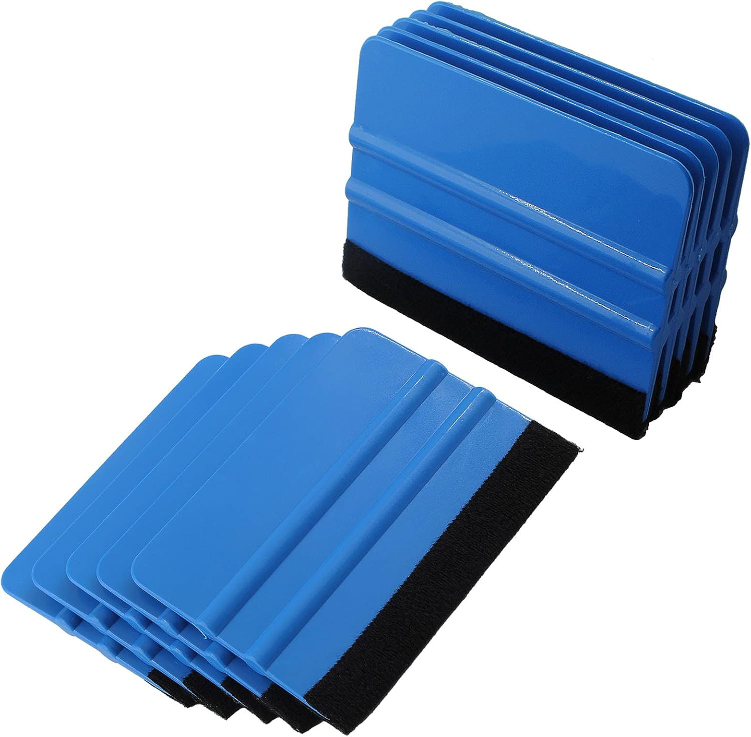 Zorfeter 10 Pcs 4 Inch Felt Edge Squeegee, Car Vinyl Scraper Decal Applicator To