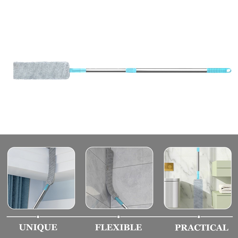 1Set Bendable Cobweb Brush with Handle Flexible Dusting Duster for Home Cleaning