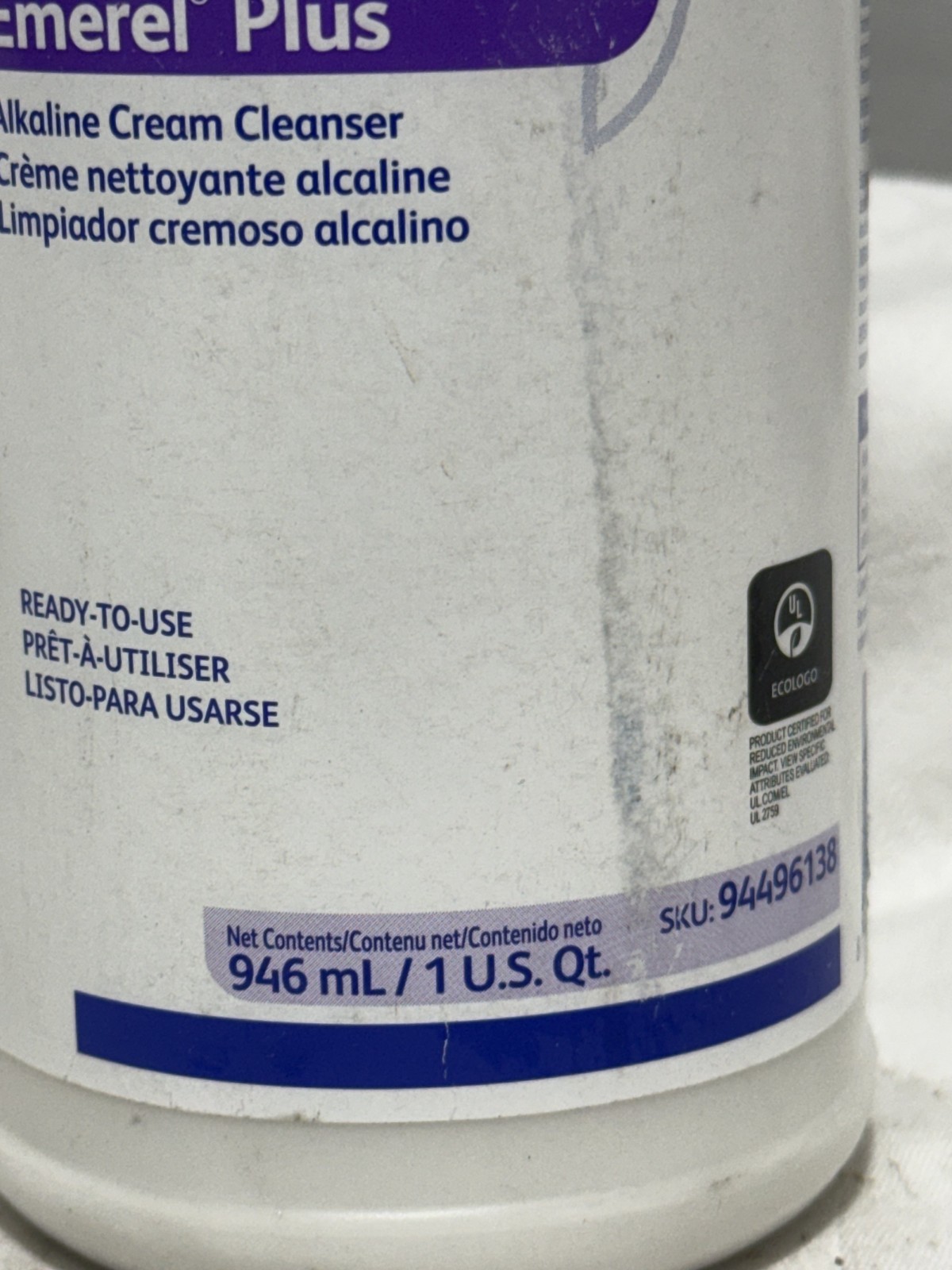 3 PACK – Diversey Emerel Multi-Surface Creme Cleanser, Fresh Scent, 32 Oz Bottle