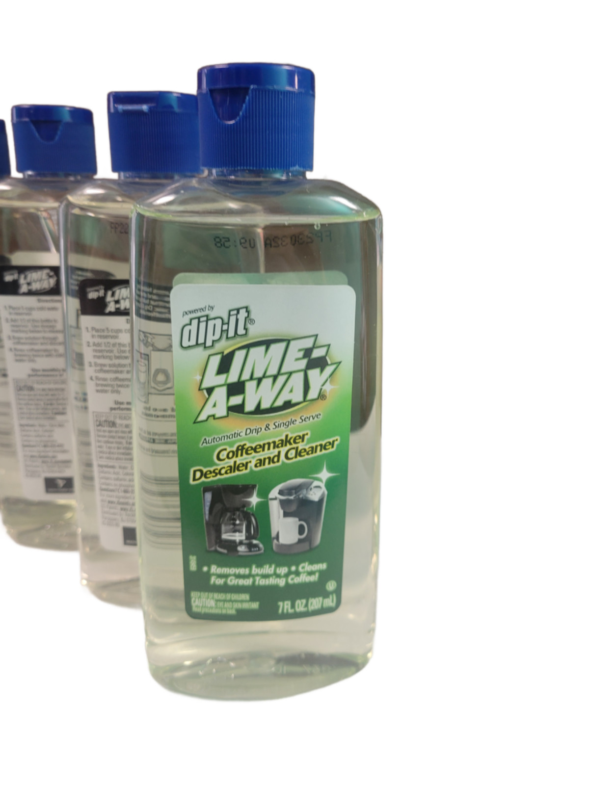 4x Dip-It Lime A Way Coffeemaker Descaler & Cleaner – 7oz Each – New