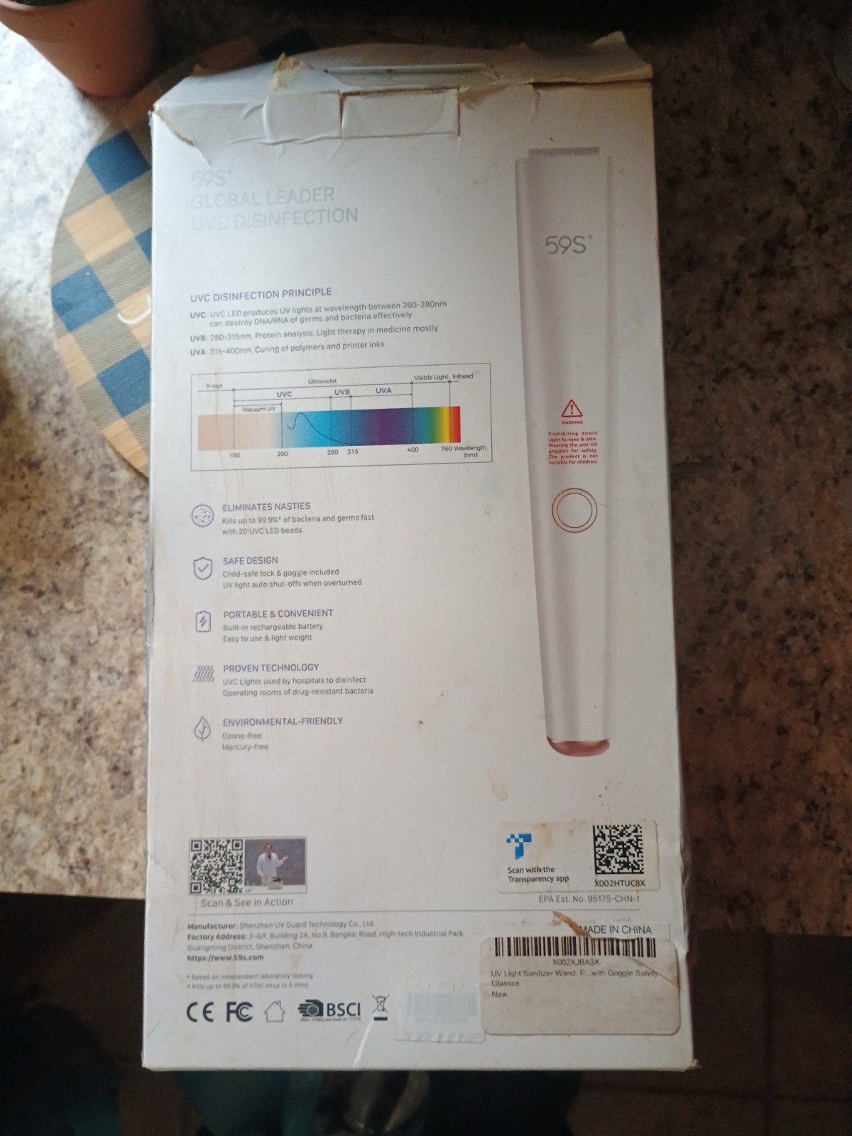 SunUV Handheld disinfecting & Sanitizing Wand