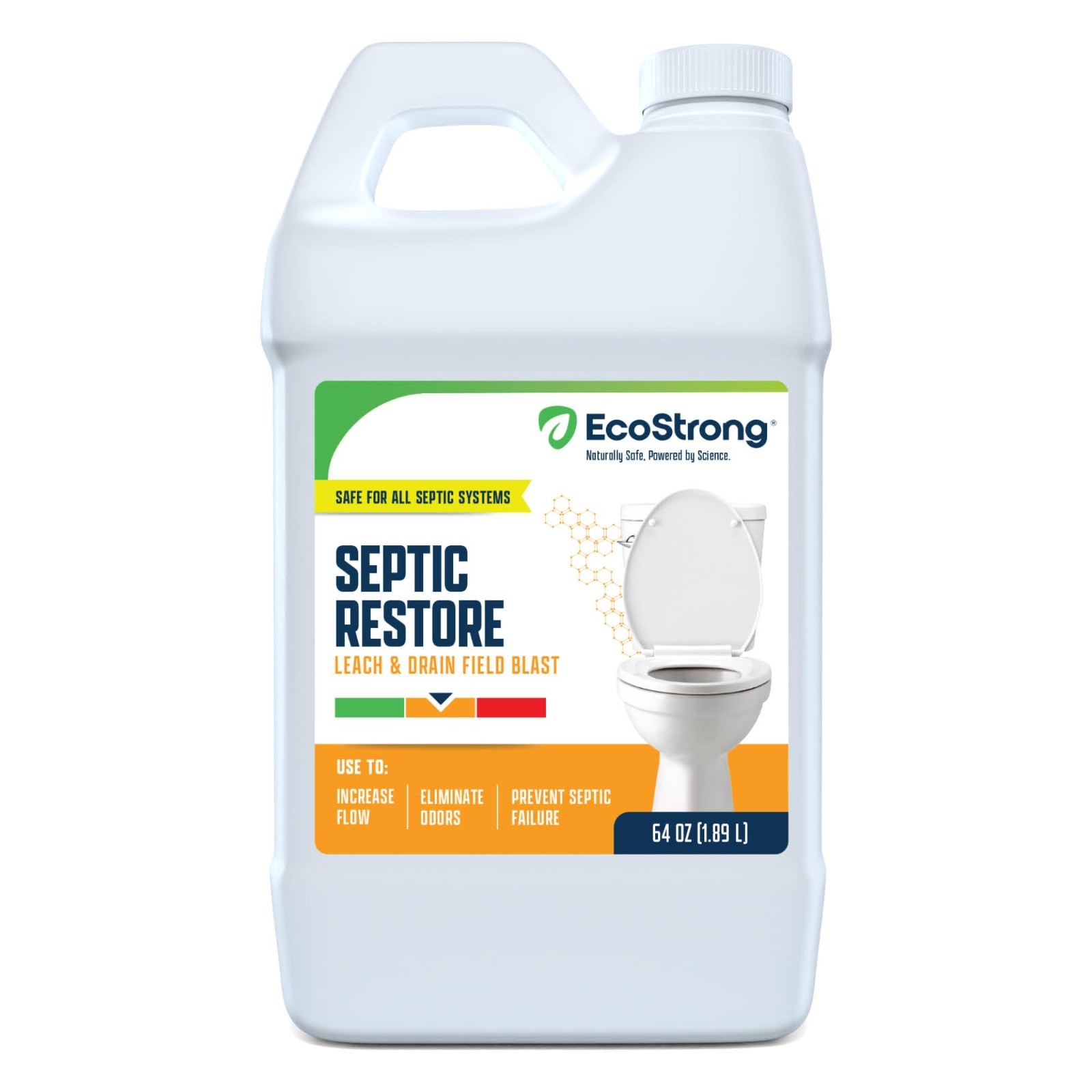 Septic Tank Treatment Bio-Enzyme Cleaner | Breaks Down Clogs & Odors | 64 OZ