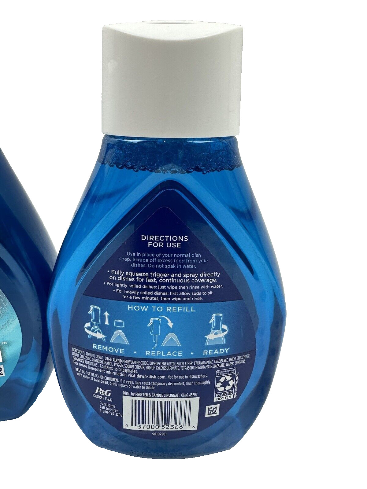 (3) pack Dawn Platinum Powerwash Fresh Scent Liquid Dish Spray Refill 16oz each