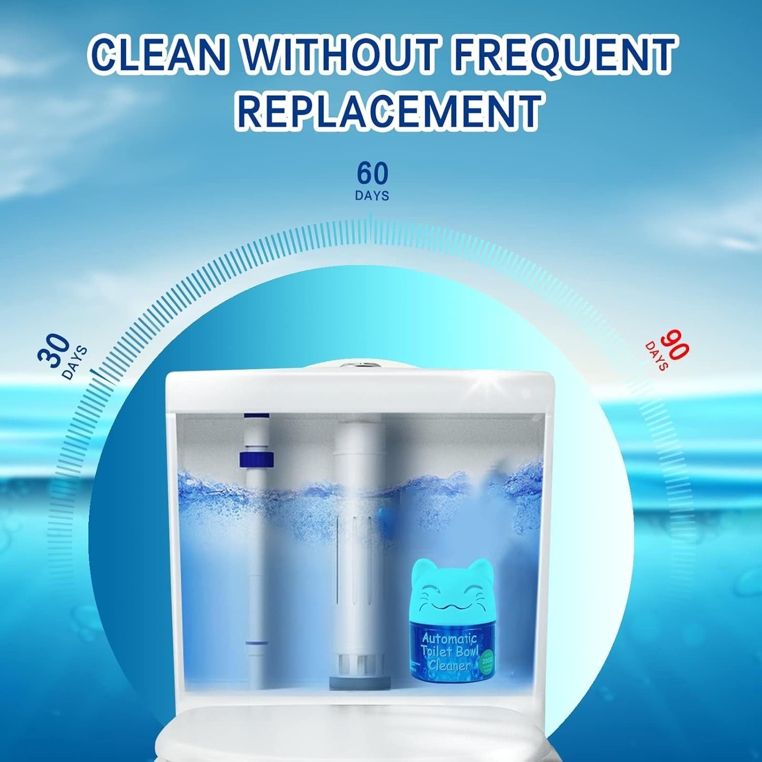 Effortless Long-Lasting Toilet Bowl Cleaner – Non-Toxic & Eco-Friendly (6 Pack)