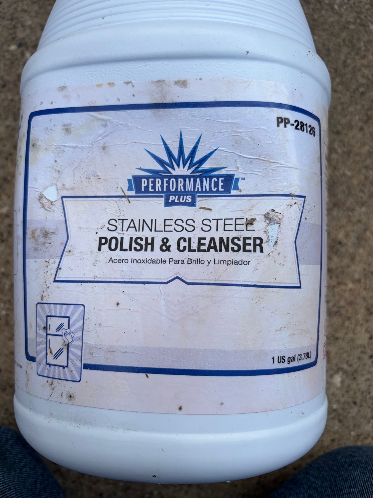 Stainless Steel Polish & Cleaner 1 gallon Performance Chrome Aluminum Formica