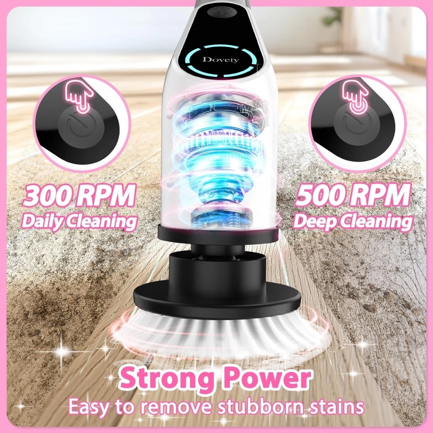 Dovety Electric Spin Scrubber Cordless Cleaning Brush Shower Scrubber, 9 in 1
