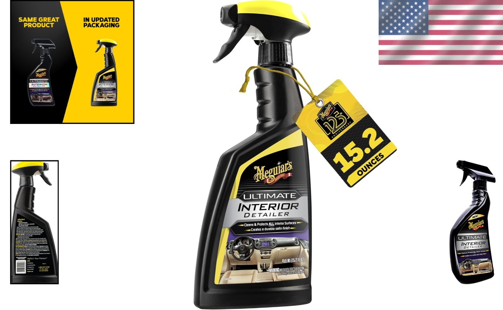 Convenient Interior Detailer 15.2 Oz – Ultimate Dirt Defense & Easy Application